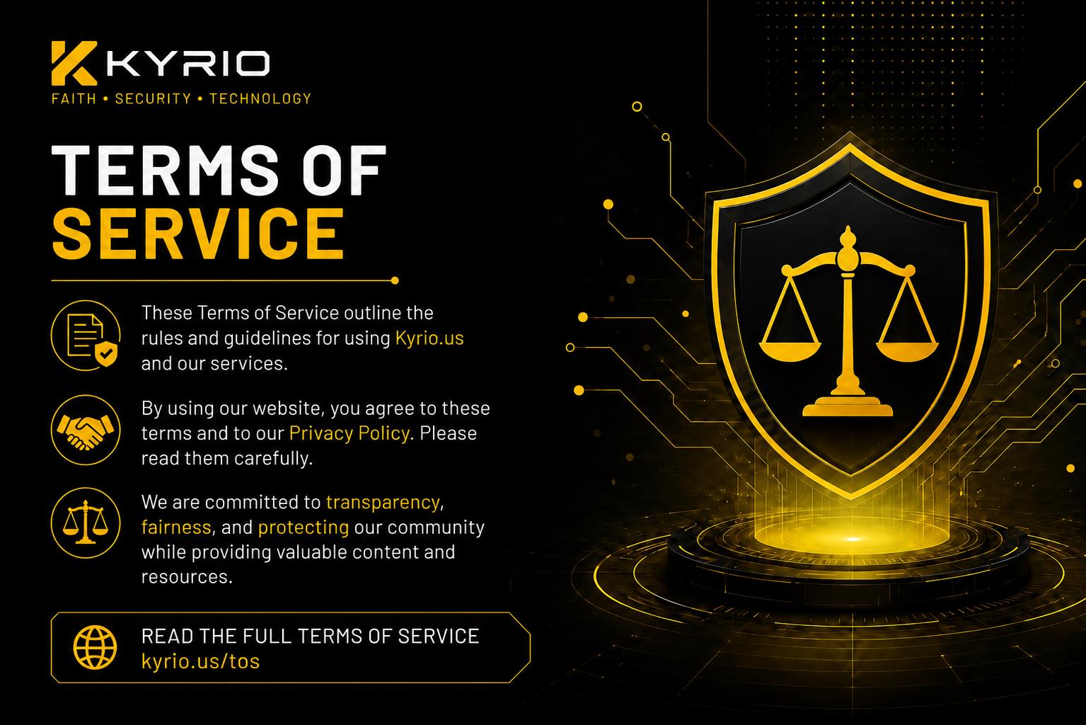 Kyrio Terms of Service